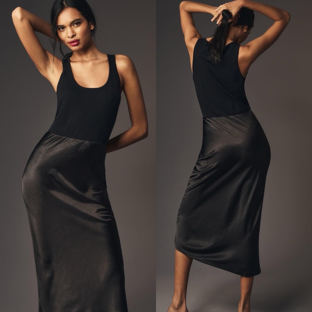 NWT Anthropologie Mare Mare Knit Slip Twofer Tank Dress